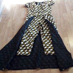 Custom handmade African print Ankara jumpsuit